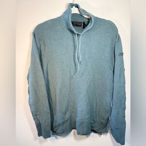 KJUS Cashmere Teal Turtleneck Pullover Long Sleeve Sweater size 40